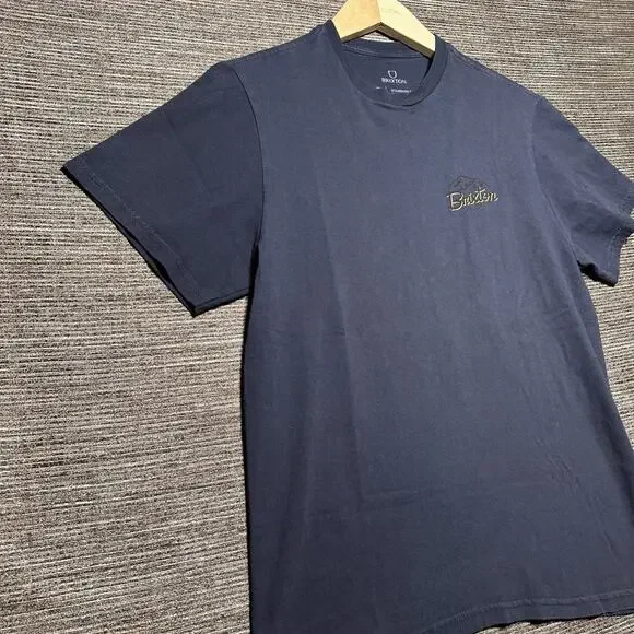 Brixton Shirt Men's Small Blue Short Sleeve Standard Fit - Picture 6 of 14